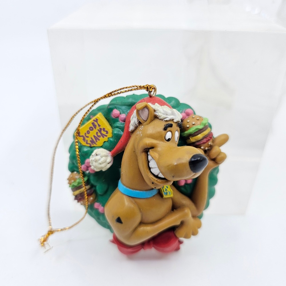 Vintage 1999 Scooby-Doo Christmas Wreath Ornament Warner Brothers